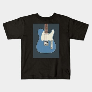 Lake Placid Blue Telly Guitar Kids T-Shirt